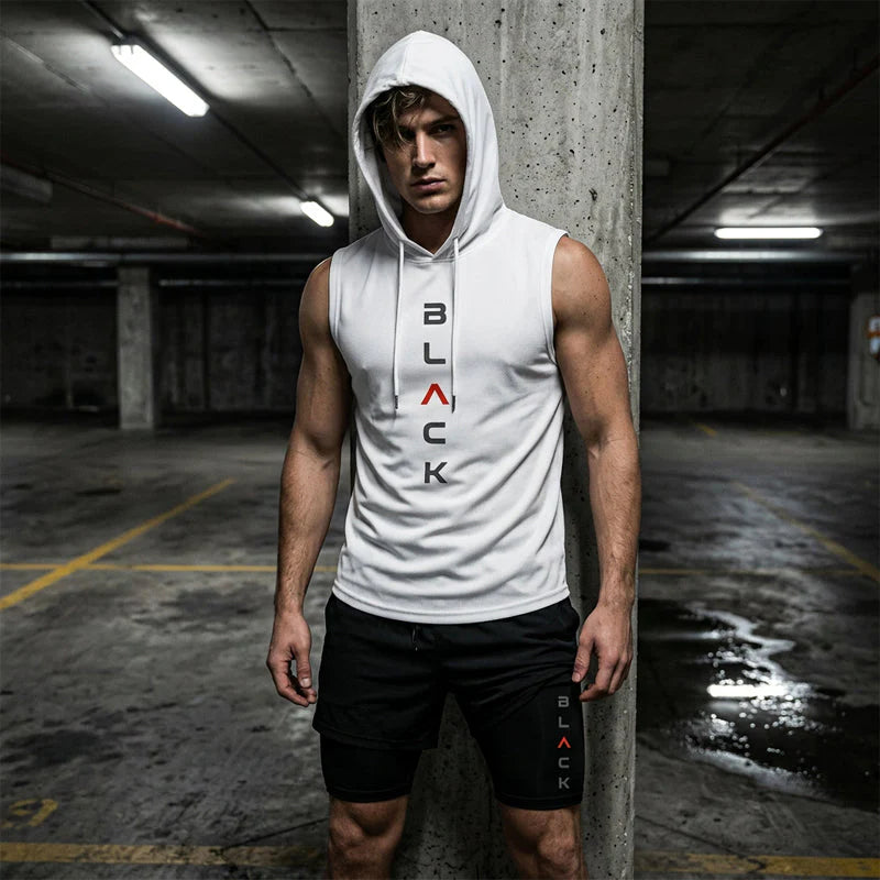 🏋️‍50% OFF NOW! 💪 Men’s Sleeveless Hoodie & Shorts Set – Athletic & Casual Fit – Breathable & Quick-Dry 🏋️‍♂️